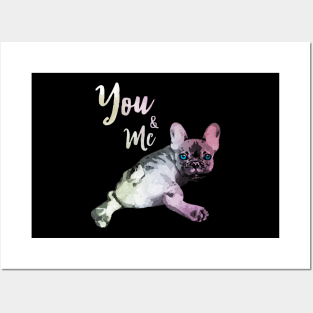 French bulldog you and me Posters and Art